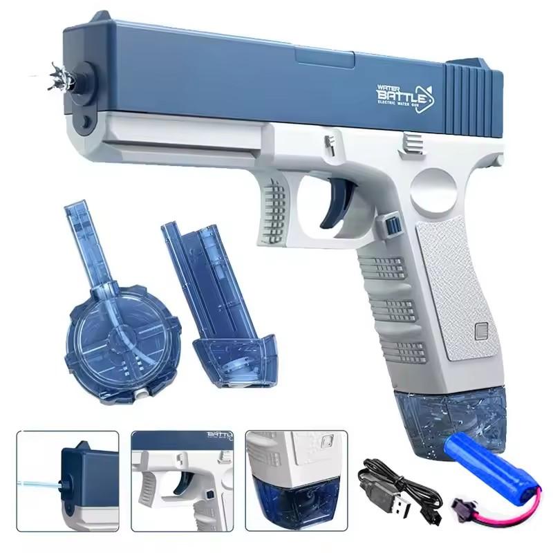 Non-Toxic Electric Water Guns For Adults Powerful Squirt Automatic Water Suction Water Blasters Summer Outdoor Beach Toy For Children Kid Gift