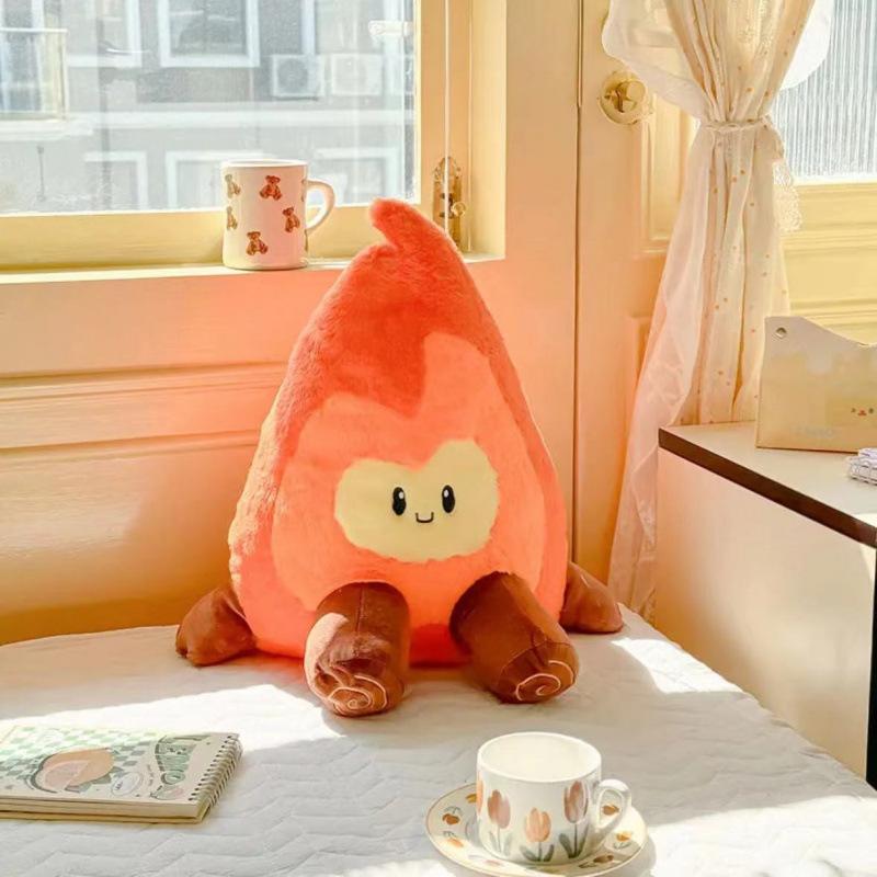 Douyin Xiaohuo Man Co-raising Elf Flame Plush Toy Pillow Doll Flame Doll Pillow Holiday Gift Female