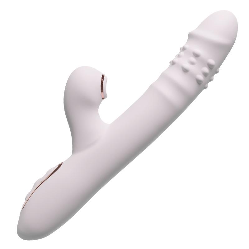 Dildo Vibrante con Movimento Spingente con molteplici modalità di vibrazione/succhiamento, Giocattoli Sessuali Multifunzione Impermeabili Spingenti, con Leccata