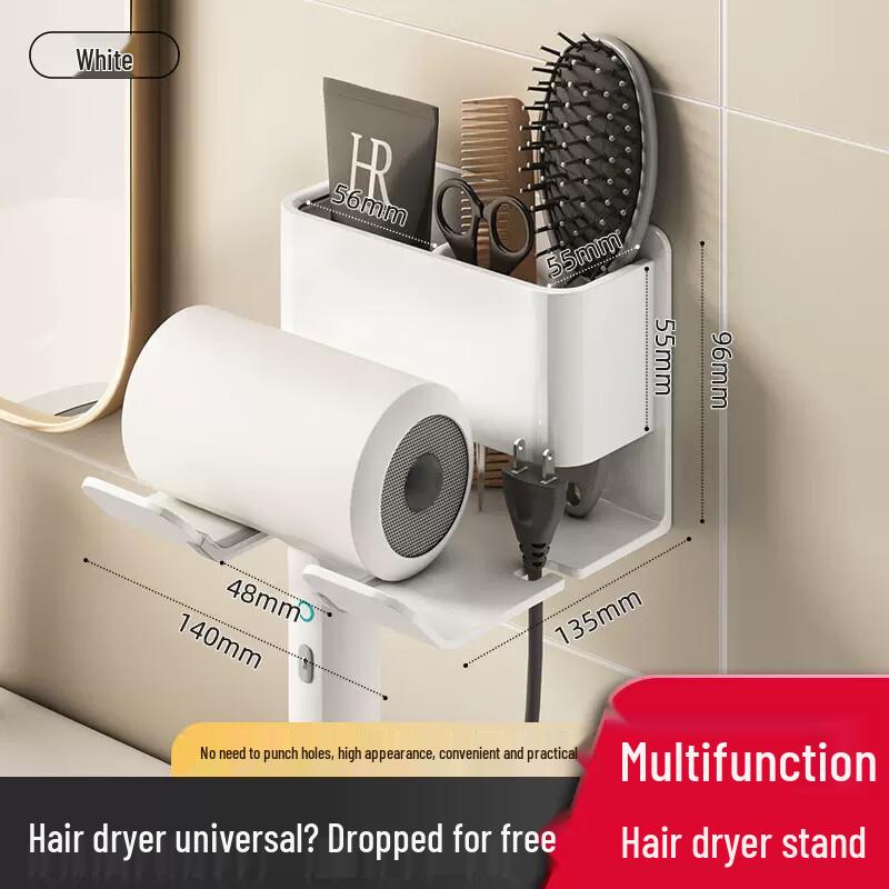 

ZNMW Hair Dryer and Towel Storage Rack