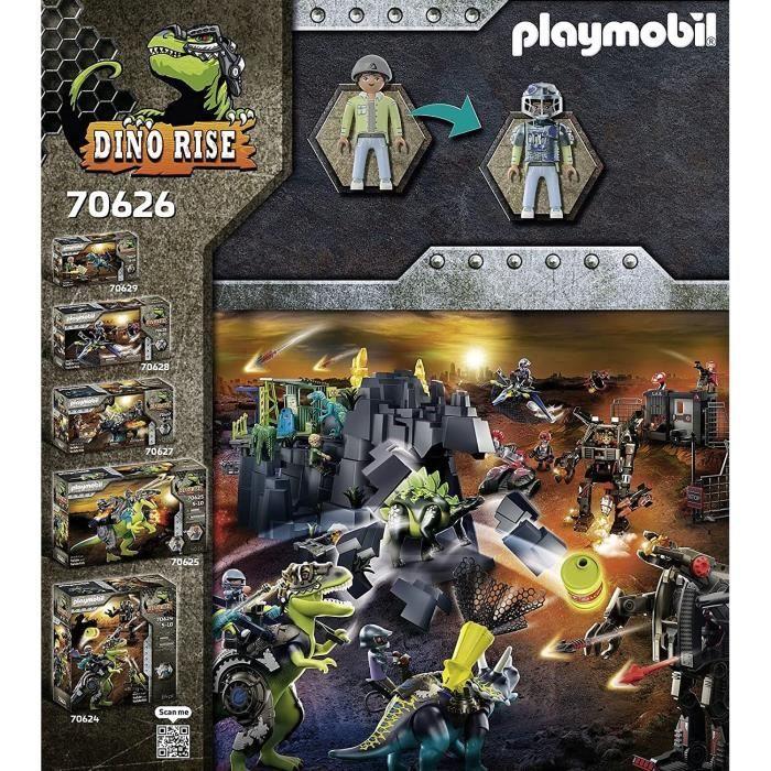 PLAYMOBIL - 70626 - Dino Rise - Saichania et Robot soldat - Mixte - 73 pièces