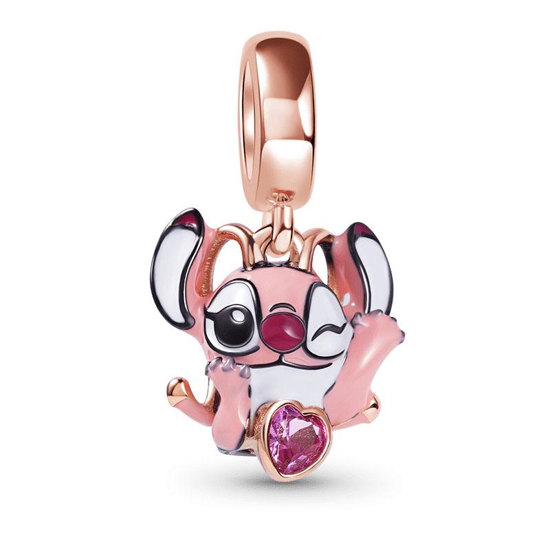 S925 Silver Handmade DIY Cute Animal Unicorn Fox Pendant Charm Accessory Jewelry