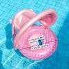 1 Pink Mermaid Tail Inflatable Swim Ring for Youngsters - Durable PVC Floating Pool Toy with Molding Design, Ideal for Water Play, Swimming Pool Toys