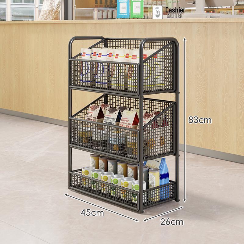 Multi-Layer Display Rack for Snacks, Baby Items, and Stationery in Convenience Stores and Pharmacies