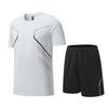 Schnelltrocknendes Sport-Set für Herren aus Eisseide: Sommerliche Kurzarm-Fitness- und Basketball-Trainingsausrüstung