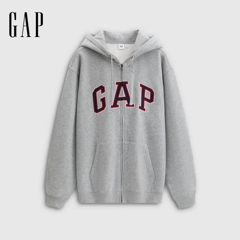 Gap Unisex Logo Fleece Applique Loose Hoodie