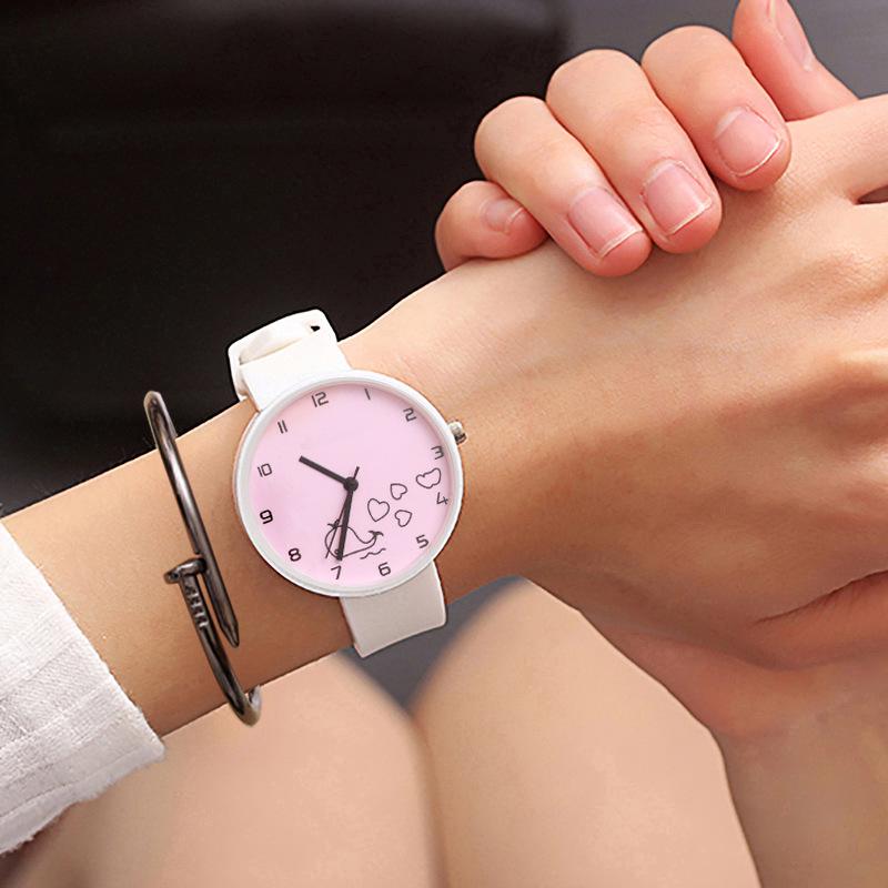 UTHAI BK56 Fashionable Women watch, minimalist dolphin student watches, elegant clock gift watches for woman