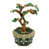 Creative Money Tree Shaped Desktop Ornament Jewelry Organizer Box with Lid Storage Container for Sorting Small Item