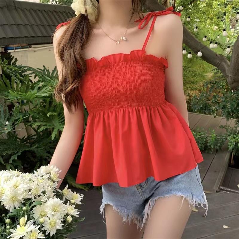 Solid Color Fashion Women Hotsweet Basics Backless Casual Y2k Sexy Clothes Elegant Top