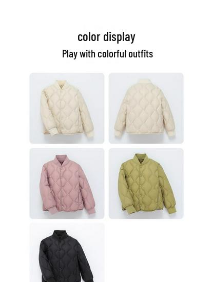 Kids' Lightweight Down Jacket - Unisex Winter Coat for Boys & Girls