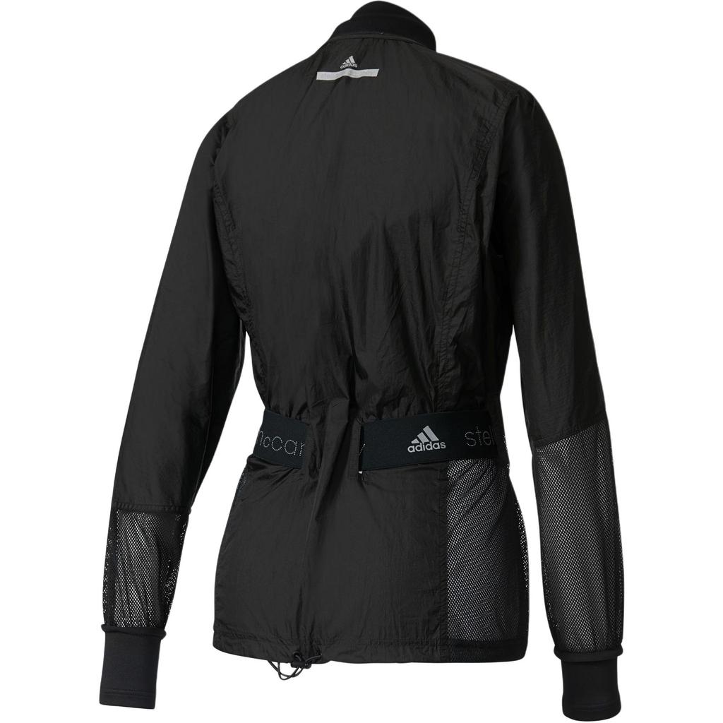 Adidas Logo Stand Collar Zip Casual Sports Long Sleeve Jacket Women Jacket Black S99199