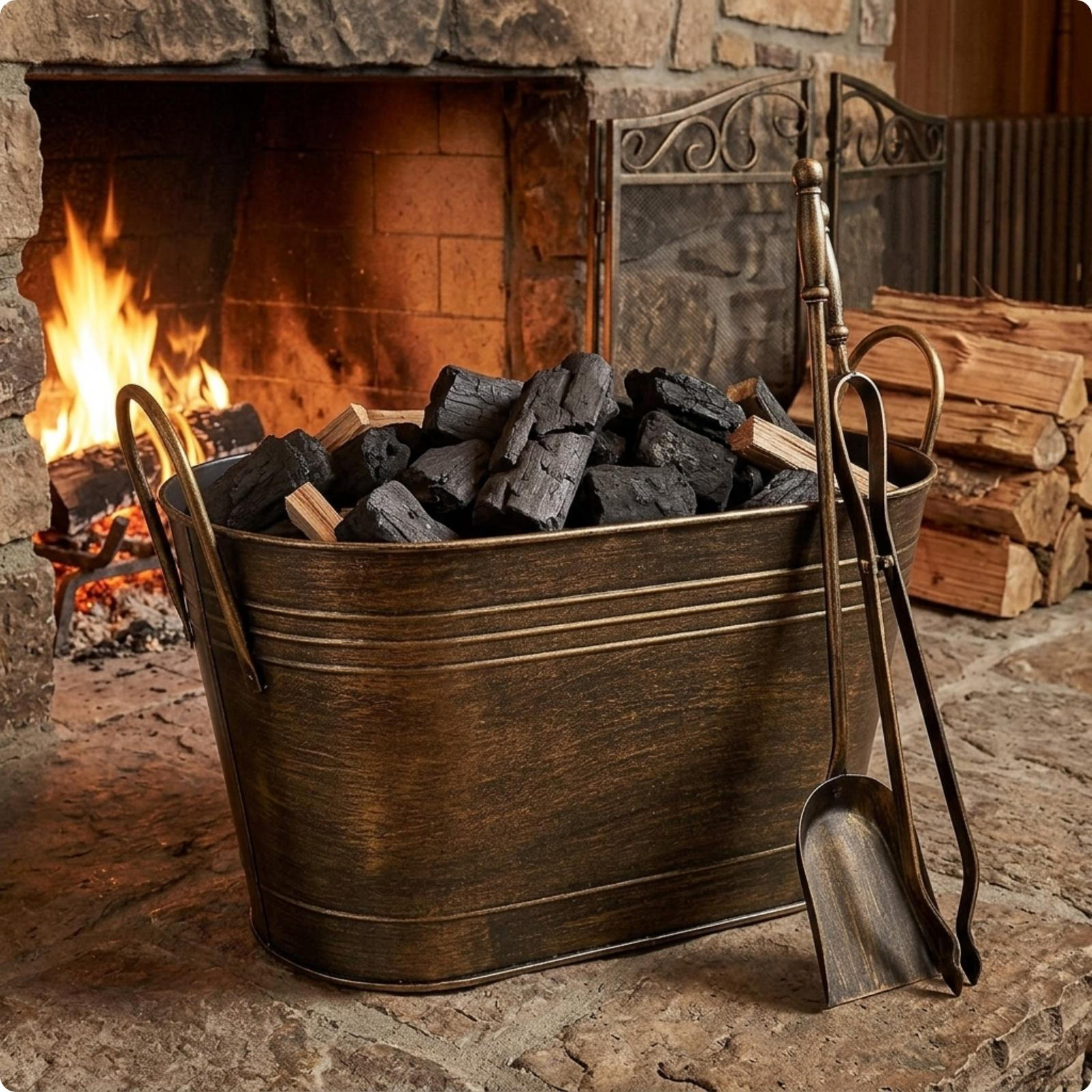 Versatile Oval Metal Tub with Side