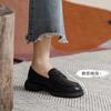 Loafers women's 2025 spring new platform college British style small leather shoes one pedal versatile thick heel jk single shoes