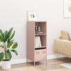 VidaXL Buffet haut rose 35x39x103,5 cm acier, armoire à livres, armoire à livres moderne, étagère à livres, étagère et 851377