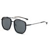 Large Frame Metal Sunglasses Anti-Blue Outdoor Glasses Square Retro Aviator Sunglasses