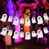 Paper Halloween Ghost Banner Funny Pull Flower Decoration Props Supplies Ghost Flag  Bar