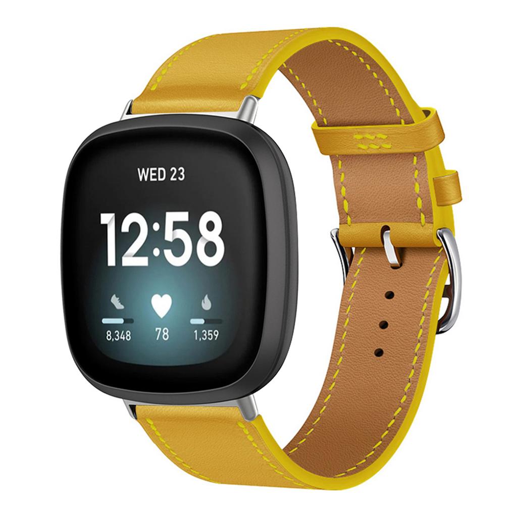 Leather Bracelet Strap For Fitbit Versa 4 3 2 1 Versa Lite Smart Watch Wristband Replacement Strap For Fitbit Sense/sense 2 Watchband
