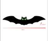 10 Pack Halloween Bats With Glowing Eyes Fluorescent Bats Pendant Hanging Ornament Indoor Outdoor Wall Decor ,5 Big + 5 Small,