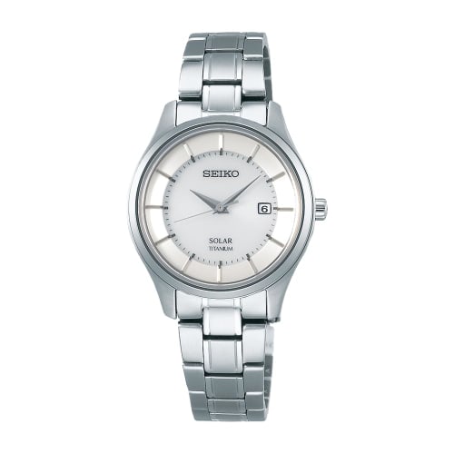 

Seiko Selection Solar Pair Watch STPX041 Women s Silver