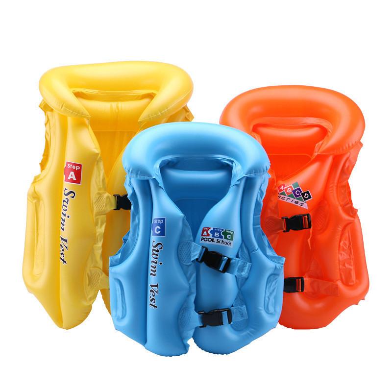 Childs Inflatable Life Vest Floatage Swimsuit Baby Pools Swimming Water Float Kids Coat Sleeveles Swimming Equipment