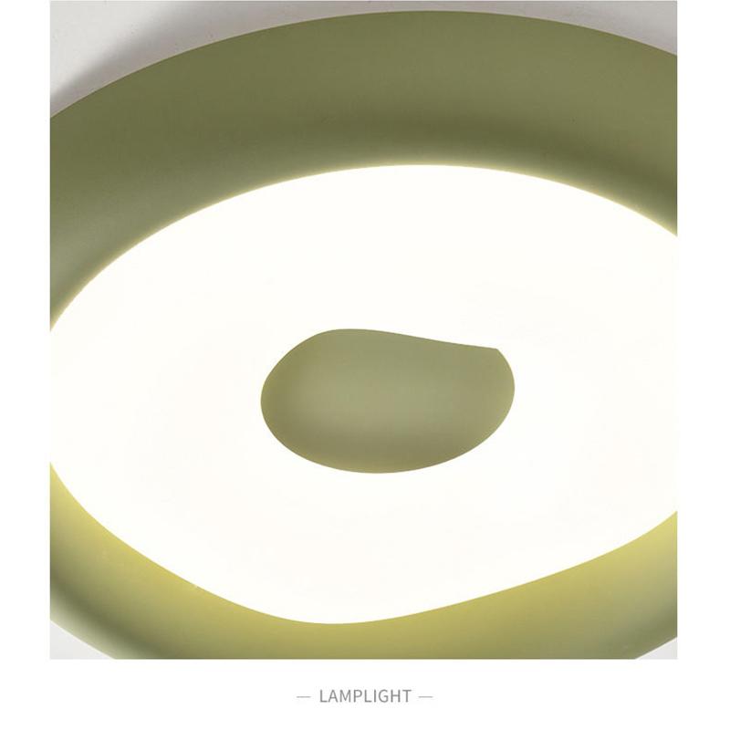 Modern Led Ceiling Light Green Surface Mounted Ceiling Lamp Bedroom Living Room Brightness Panel Light