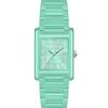 Watch WP6 700695 Clear Shiny Turquoise Polyamide Plus Strap 23x34mm Rectangular Women's