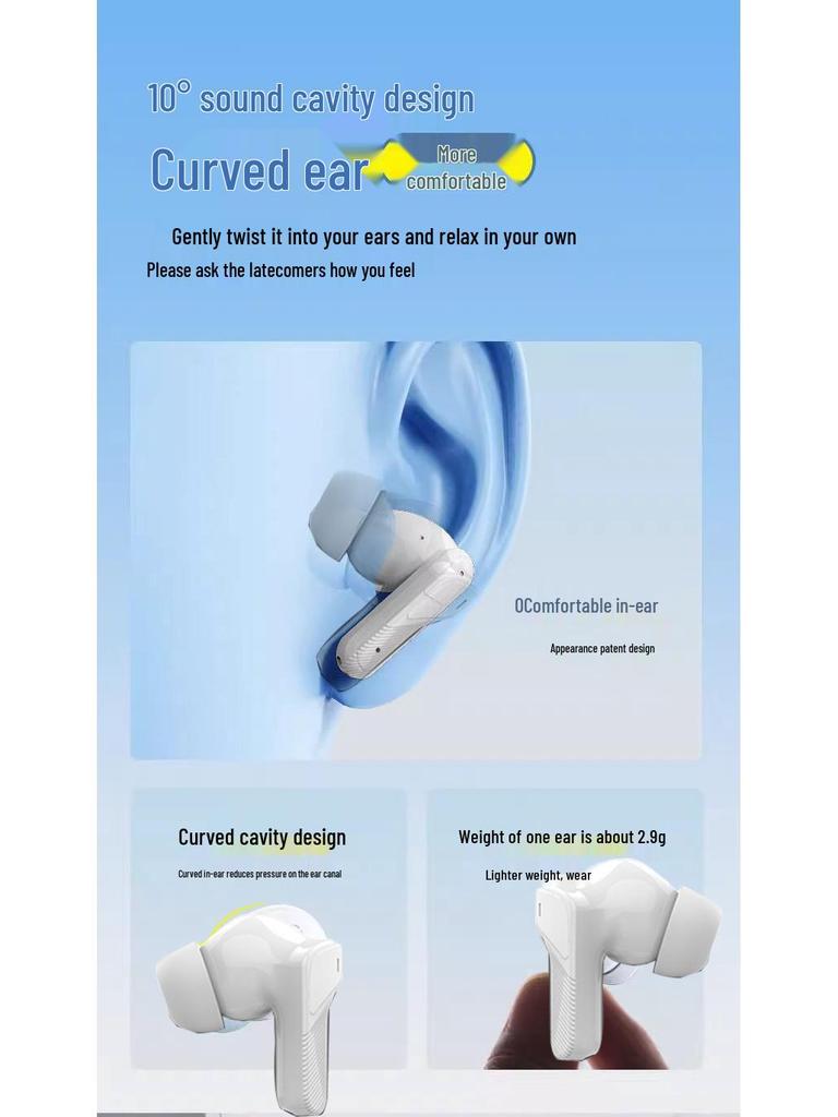 2025 High-Quality Sound Noise-Reducing Bluetooth Sports Headphones with Long Battery Life, Compatible with Xiaomi