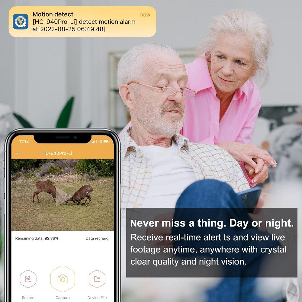 Câmera de trilha de controle de aplicativo de vídeo ao vivo 4k ao ar livre Serviço de nuvem Câmeras de caça de 30 MP 4G Celular IP66 Visão noturna da vida selvagem