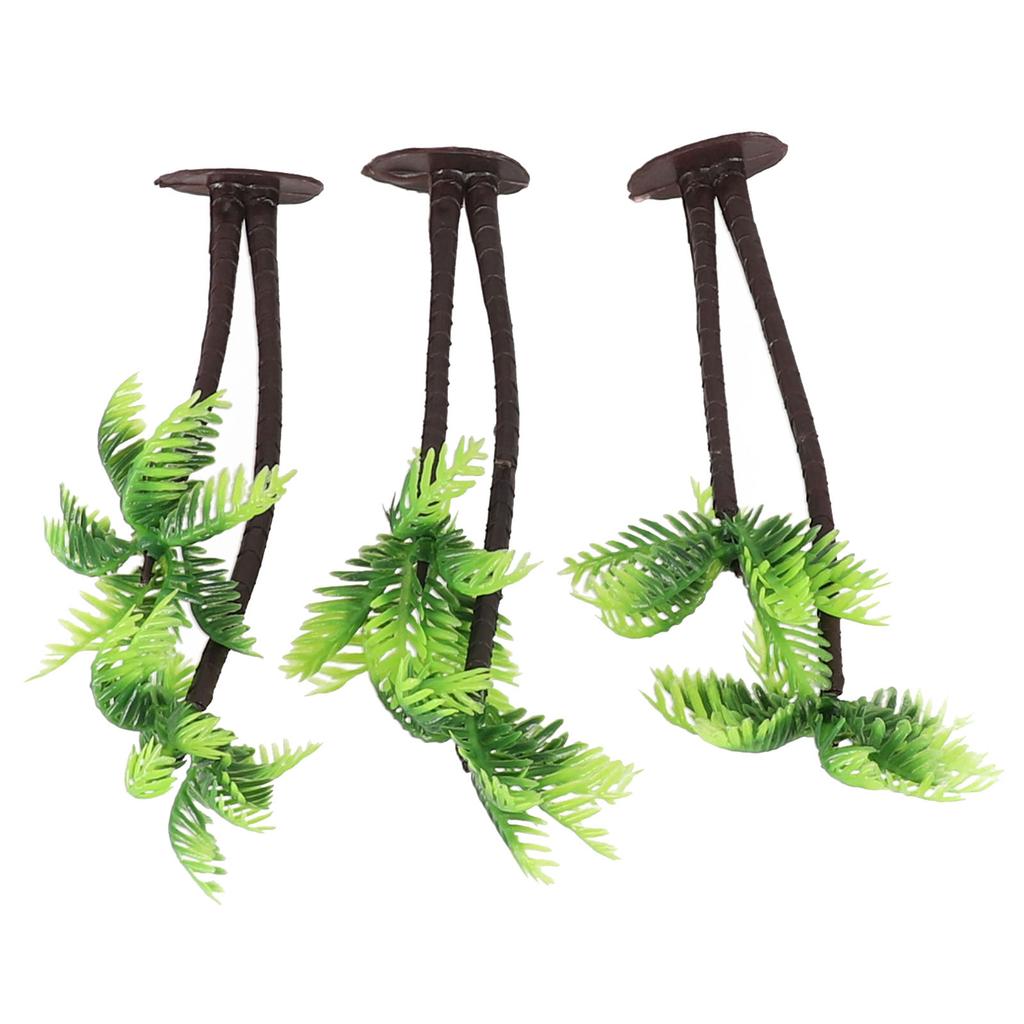 5Pcs Plastic Coconut Palm Trees for Miniature Garden Design Terrarium Assembly Fairy Garden Scenes Dollhouse Outdoor Decor