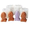 Decorative Resin Art Crafting Supplies Flexible Silicone Bees Flower Patterned Candle Molds for Candle Home Decorations