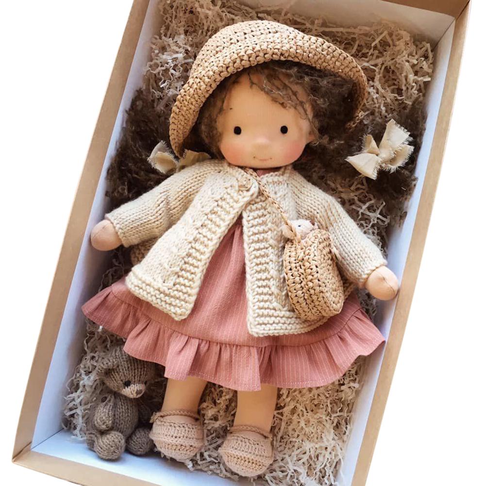 Mini Christmas Thumb Dolls Cute Handmade Dolls Unique Gift Sleeping Cuddle Buddy Doll Toy for Kids Children Lovely Birthday Gift
