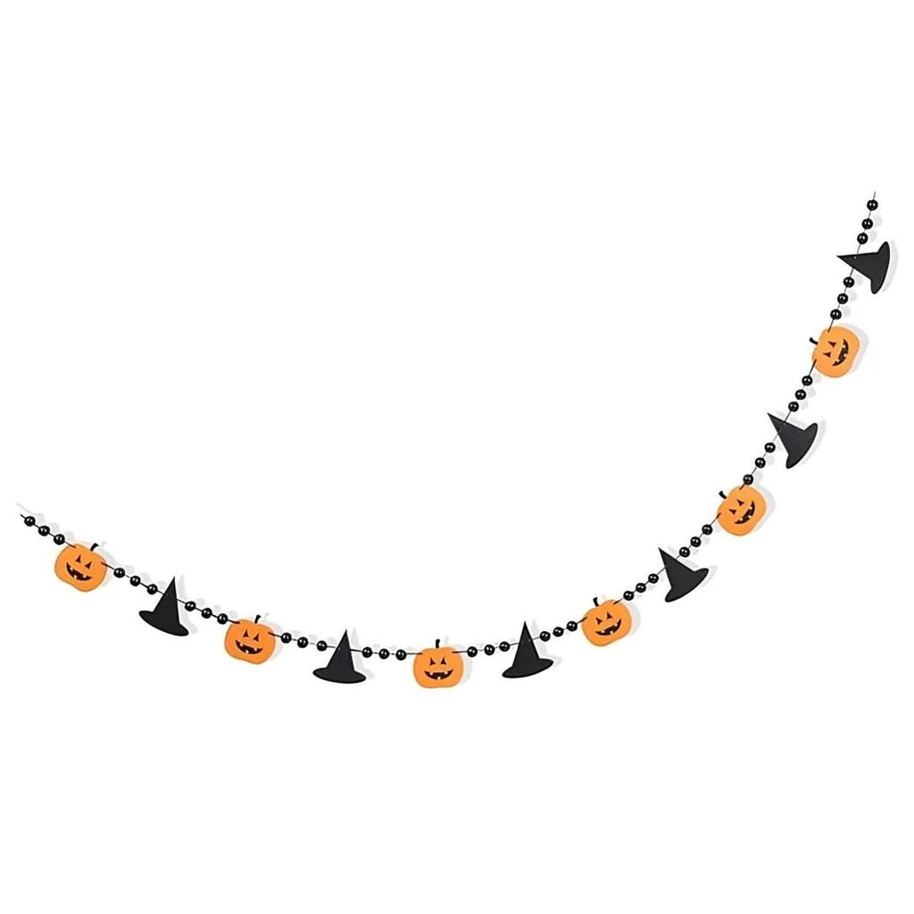 Bright Color Felt Halloween Garlands Creative Holiday Decorations For Wall Window Door Classroom Home Celebration