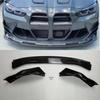 Gloss Black Carbon Fiber Front Lip for BMW M3/M4 G80 G82 - V Style Three-Piece Body Kit