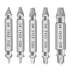 GLOWZEN Tanned Screw Remover Extractor Set of 5 Screw Remover with Storage Case (HSS Material, Silver)