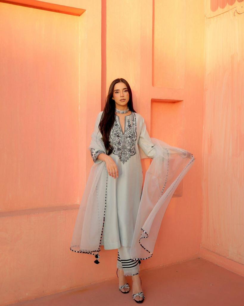 Indian Bollywood Party Wear Salwar Suit Women Designer Georgette Kurta Pant Dupatta Set