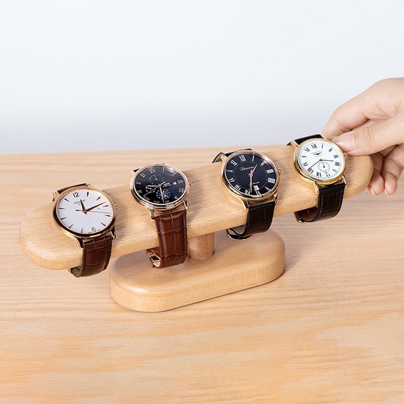 Uchwyt na zegarek z orzecha włoskiego Uchwyt na biżuterię Łańcuszek na kostkę Wieszak na biżuterię Organizer na lady wystawowe