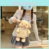 Puppy Backpack Plush Animal Shoulder Bag With Adjustable Straps Shoulder