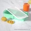 Silicone Ice Cube Tray with Lid: 4-Grid Frozen Soup & Food Storage Box