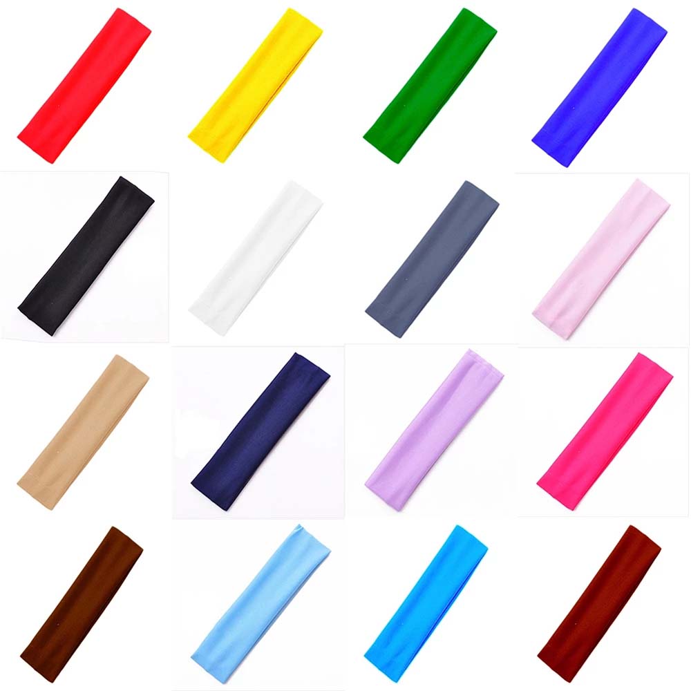 Women Hair Accessories Fitness Bandage Turban Headscarf Yoga Headband Sweatband Hair Bands Elastic
