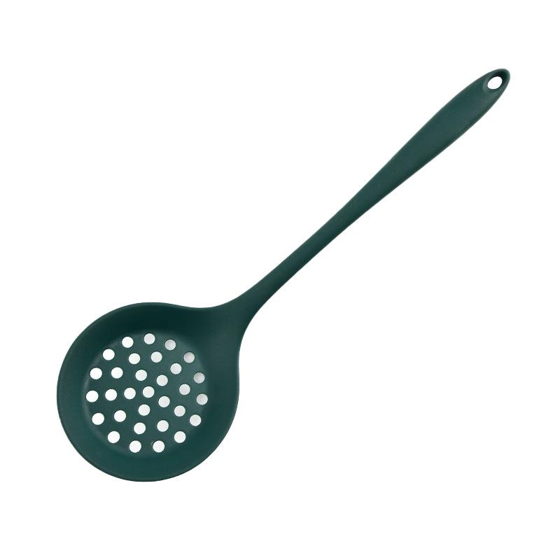 Food Grade Silicone Strainer Spoon Nonstick Slotted Spoon Heat Resistant Tool for Kitchen Cooking Stew