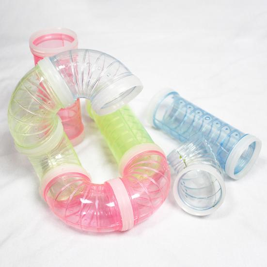Transparent Hamster Rat Squirrel Cage Tunnel Tube Climbing Toy Small Pet Supply