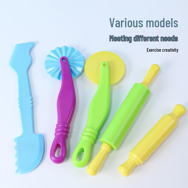 Cross-Border Colorful Clay Molding Tools: Hand-Kneading Roller & Ultra-Light Dough Toys