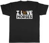I Love Horses Unisexs Unisex TShirt Tee