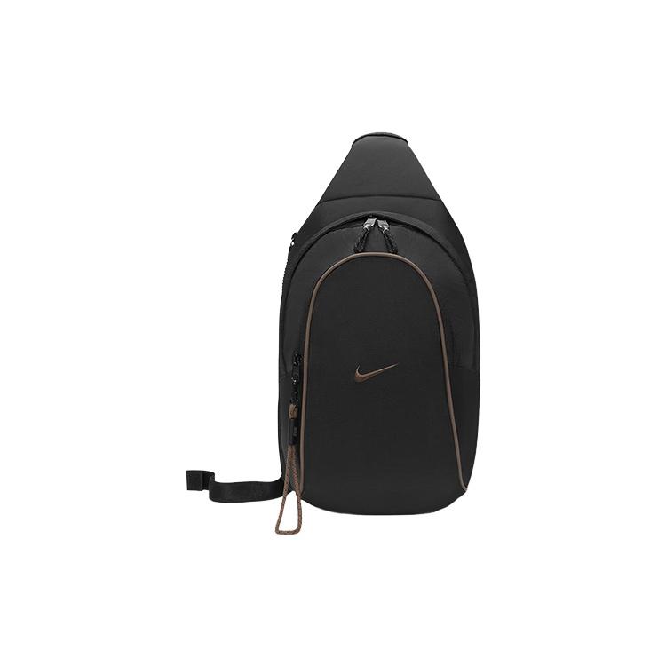 New Nike Sportswear Essentials Sling Bag 8L Black/Black/Ironstone DJ9796-010