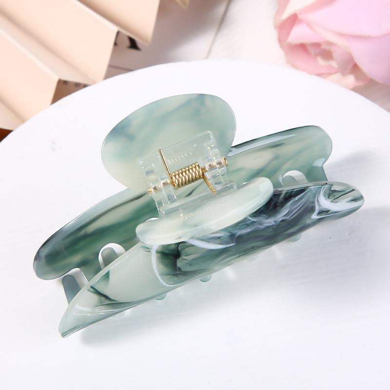 Yuanbao Cloud Pattern Hair Claw Clip – European & American Style Acetate Hair Accessory
