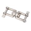 Stainless Steel Double Ended Swivel Shackle 8 Shaped Ring Connector Marine Device for Ships Boat Yacht 10mm, Load