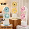 Travel Fan with Mist Misting Cooling Fan, Portable USB Handheld Water Three Speed Spray, Desktop Mini for Office Home, Personal Humidifier