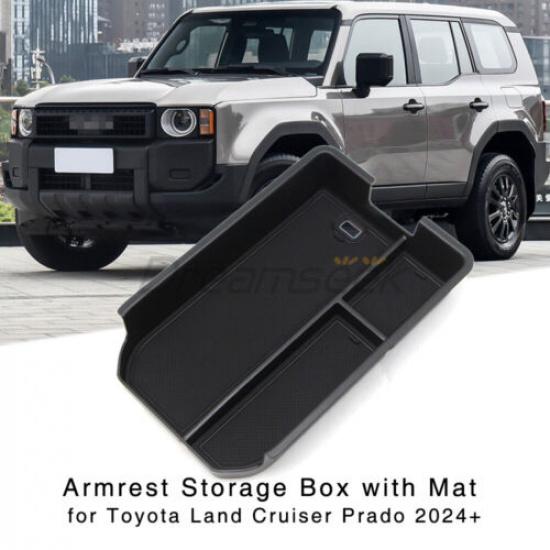 Center Console Armrest Organizer for Toyota Land Cruiser Prado 2024+ Storage Box