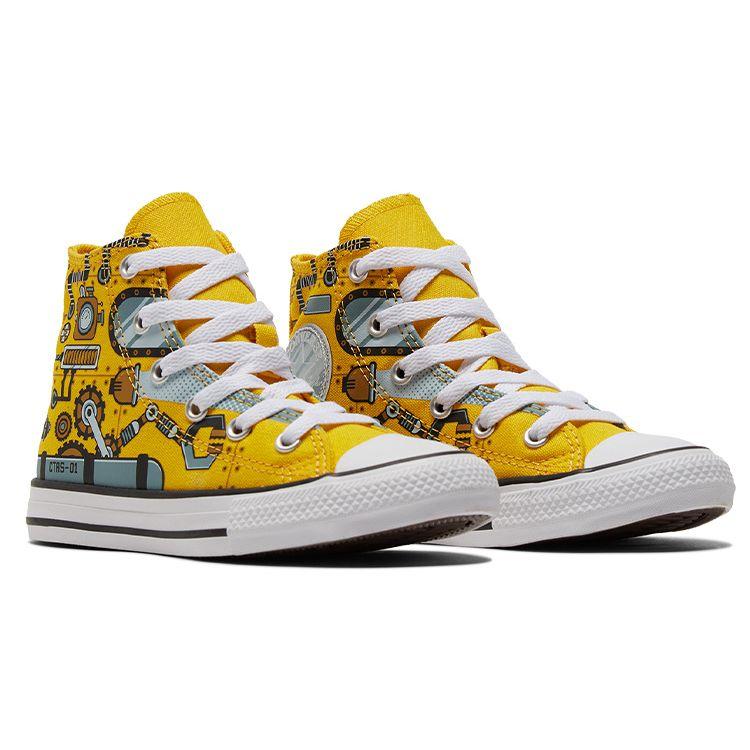 Converse Chuck Taylor All Star High Top Canvas Shoes Kids Sneakers Yellow A03576C