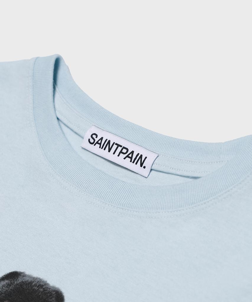 SAINTPAIN Sp Fluffy Crop Short Sleeve Tee Blue